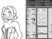 Anime Girl Lineart Generator game thumbnail