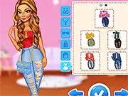 Super Girl Ripped Jeans Outfits game thumbnail