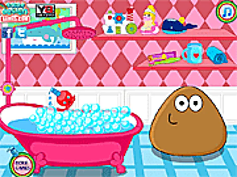 Pou Girl Bathing Day game thumbnail