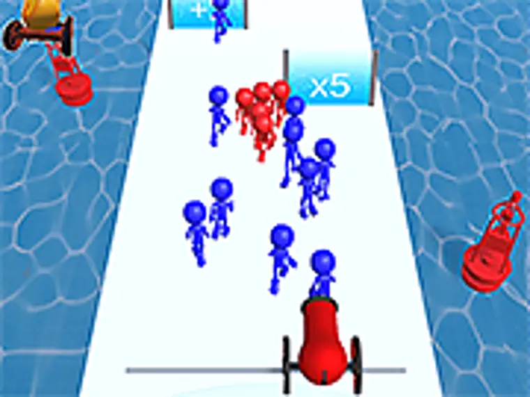 Stickman Cannon Shooter game thumbnail